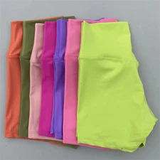 Yoga Shorts High Waist Tight Fitness Pants Running Cycling Gym Sportswear Women