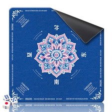 Mahjong Mat for Table 31.5"x31.5" Rubber American Mahjong Mat with Rules, Non...
