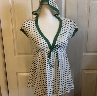 Vintage Forever 21 Hooded Tunic Top Y2K/2000s