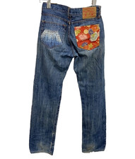 STUDIO D’ARTISAN Japanese pattern Denim Jeans Cotton Blue W30 Inseam 31.6in