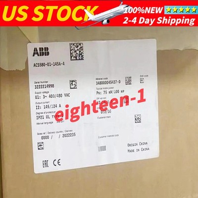 Brand New ABB ACS580-01-145A-4 Built - in Multiple Protection AC Inverter