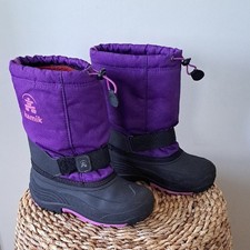 Kamik Girls Waterproof/Insulated Winter/Snow/Outdoor Boots Purple/Black S-3