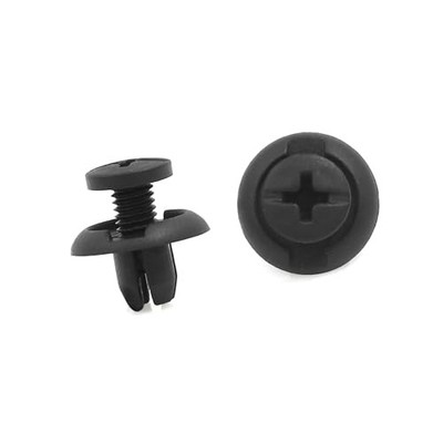 50Pcs Plastic Rivets Expansion Screws Fastener Fender Bumper Clips 8mm for Car