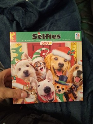 Ceaco Selfies 500 Teile Puzzle Brandneu Tiere Weihnachten