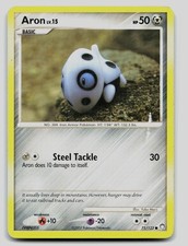 Aron 71/123 Common Mysterious Treasures Pokemon Moderately Played