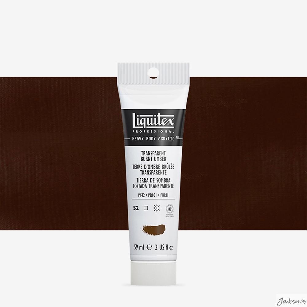 Liquitex Professional Heavy Body Acrylic Paint 59ml Tube Transparent Burnt Umber
