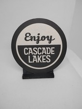 Cascade Lakes Brewery Bar Coaster 4 Round Ben...