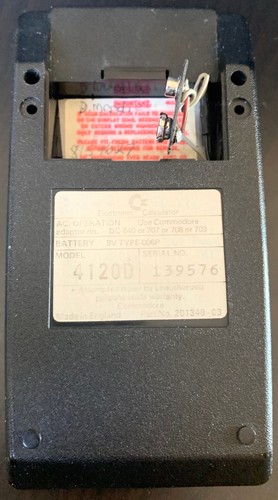 Vintage Circa 1977 Commodore Portable LED Electronic Calculator SR4120D Working - Picture 10 of 16