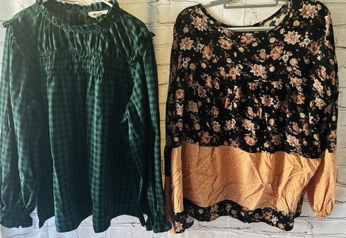 Size 3x Women’s Haptics Brand Shirts Lot Of Two