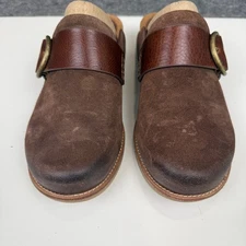 Sofft Billie Suede Slip-On Clogs Brown Leather Women's 6.5 Comfort New in Box