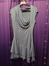River Island asymmetric stripe dress