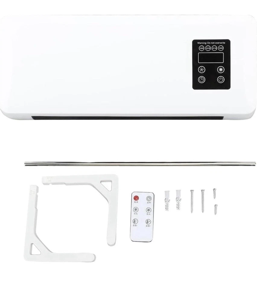 STUFA ELETTRICA A PARETE Basso Consumo CALDO/FREDDO TERMOCONVETTORE CALDOBAGNO - Immagine 3 di 4