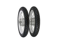 Juego: 2 ruedas completas llanta de aluminio 1,6x16" + radios de acero inoxidable + neumáticos Vee Rubber 0