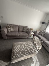 SCS 3 Seater And 4 Seater With Footstool