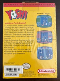 Yoshi Nintendo NES 1992 H-Seam New & Sealed