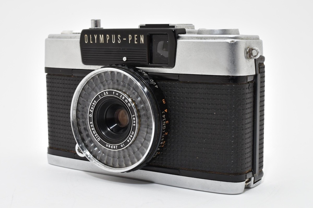 【美品】赤ベロOK OLYMPUS PEN EE-3 EE3 Olympus PEN EE-3 EE3 Half Frame Film Camera Red Flag OK JAPAN [Exc
