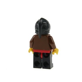 1x Lego Minifigure Wolfpack Robber Brown Eye Patch Hood Black 6082 cas255