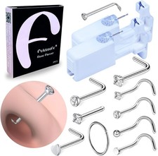 2 PCS Disposable Nose Piercing Gun Self Kit Nose...