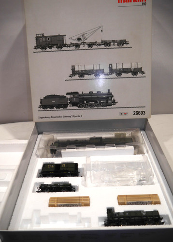Märklin  H0 1:87  26603 Zugpackung Bayerischer Güterzug  mit Fehlteilen - OVP | Condition: Gebraucht