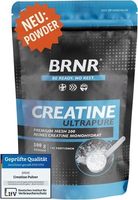 BRNR Creatin Monohydrat Pulver, ultrapures Powder, geprüft und rein, Kreatin Mon