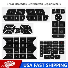 Window Switch Sticker Button Repair Kit For Mercedes-Benz C200 C250 C300 CLA200