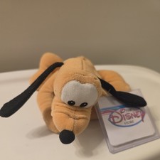 The Disney Store Mini Bean Bag Pluto Character Plush Toy