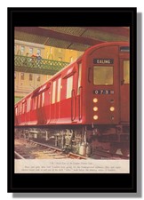 London Transport R Stock Underground Train on District Line picture free p&p UK