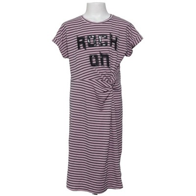 Name It, Kleid, Größe: 146, Pink/Schwarz, Elasthan/Viskose, Streifen #qic