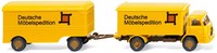 Wiking, Man Diesel 4X2 Forwarder Hartschalenkoffer Mit 2-Achs-AnhäNger, 1/87,...