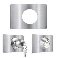 Door Reinforcement Plate, Door Lock Repair Plate, Door Knob/Lever/Deadbolt Fi...