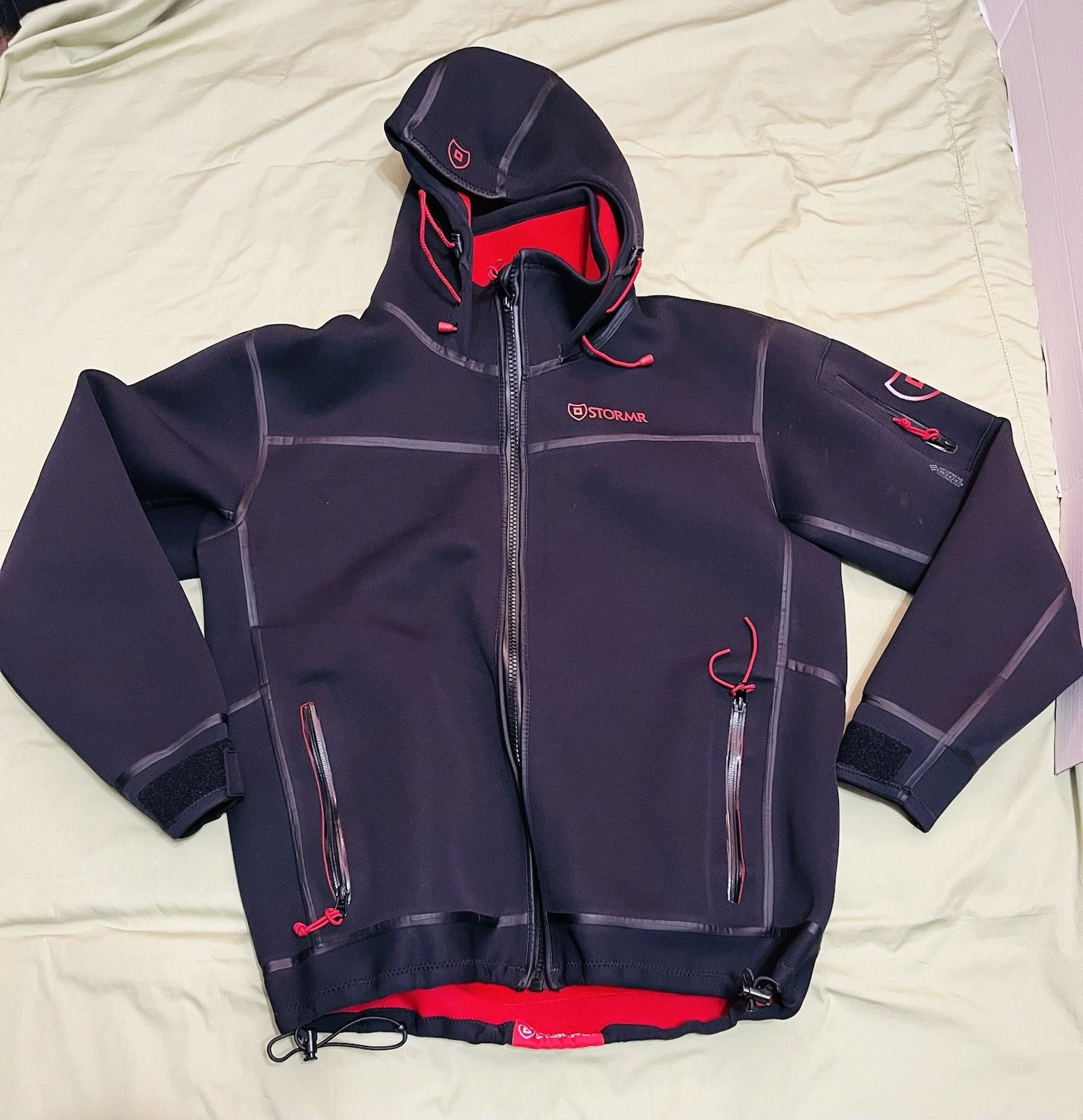 STORMR Men's Large Typhoon Neoprene Waterproof Windproof Fishing Jacket Black
Opens in a new window