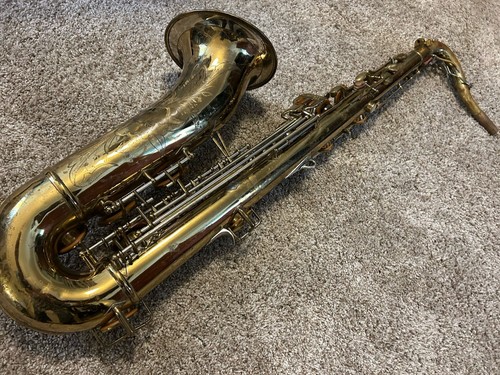 Buescher 400 Top Hat &_Tenor Saxophone, 1954, Original Lacquer, Recent Pads! - Picture 6 of 14