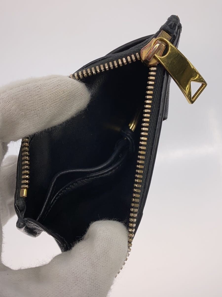 BOTTEGA VENETA Leather Card Case, Black, Solid Color, Women's thumbnail 4