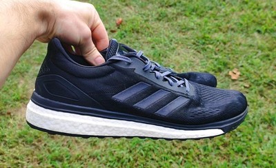 Adidas Response Boost Men s Size 13(29.5cm)  Black & White Athletic Shoes