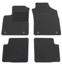 Fußmatten Set für Fiat 500 2015-2020 Autoteppiche mit 100% Passform Schwarz