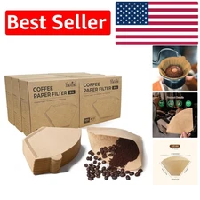 Large Pack of 600 Cone Coffee Filters #4 - Perfect for Pour Over & Drip Makers