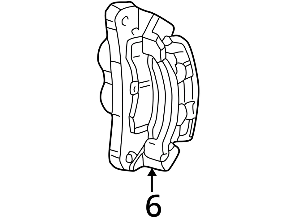 Pinza de freno trasera derecha pasajero de 1999 camioneta F550SD 12169796 Foto 4 de 4