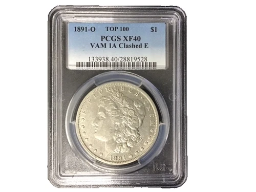 🔥 1891‑O Morgan Silver Dollar – PCGS XF40 – TOP 100 VAM‑1A Clashed E