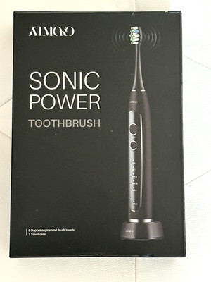 ATMOKO Sonic Electric Toothbrush 40000 VPM 5 Modes 6 Heads Travel Case