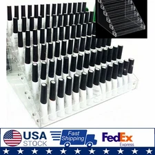 6 Tier Clear Acrylic Rack Perfume Makeup Ladder Display Stand Risers Ink Shelf