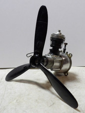 Vintage Cox/Thimble Drome .049 Control Line Model Airplane Engine W/Tri-Prop