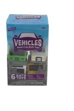 Tub Works Vehicles Mold-Free Bath Toys Set 6 Cars Trucks Multicolor 6M Baby