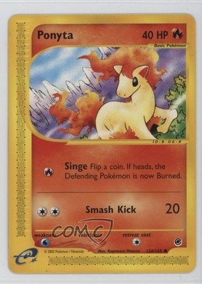 Ponyta Pokemon e-Card Series Expedition #126 2002