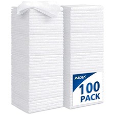 White Microfiber Cleaning Cloth 100PK