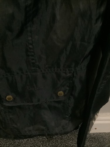 Barbour International Union Jack Lining Ladies Jacket - UK Size 16 Navy genuine - Picture 10 of 15
