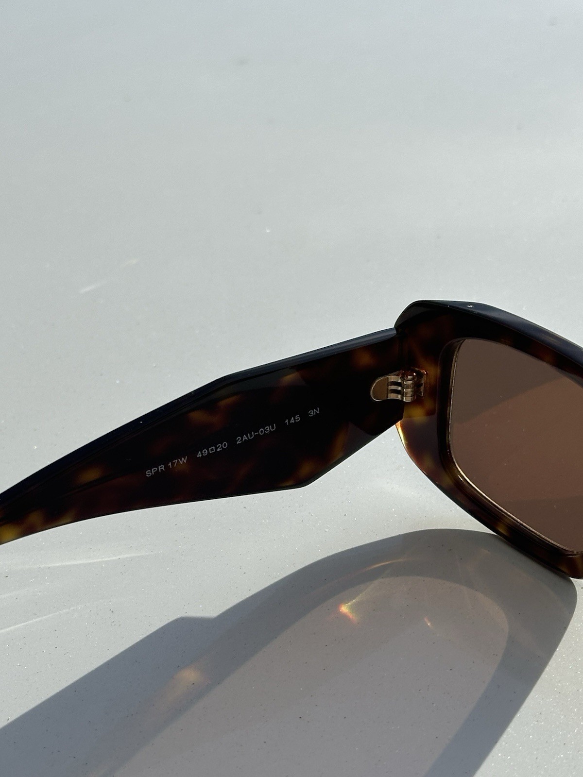 PRADA Oval Sunglasses Tortoise Shell Plastic Fram… - image 6
