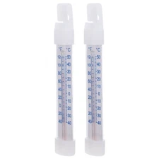  2 Pcs Fridge Temperature Equipment Freezer Meter and Thermometer