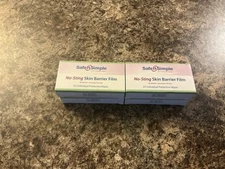 400  (4 Boxes of 100) Safe n Simple SNS80744 No Sting Skin Barrier Film-Exp 2027