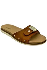 Dr. Scholls Women's Nice Iconic Slide Sandal Honey