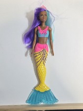 Barbie Dreamtopia Mermaid Doll, 12-inch, Teal and Purple Hair New Loose C331 